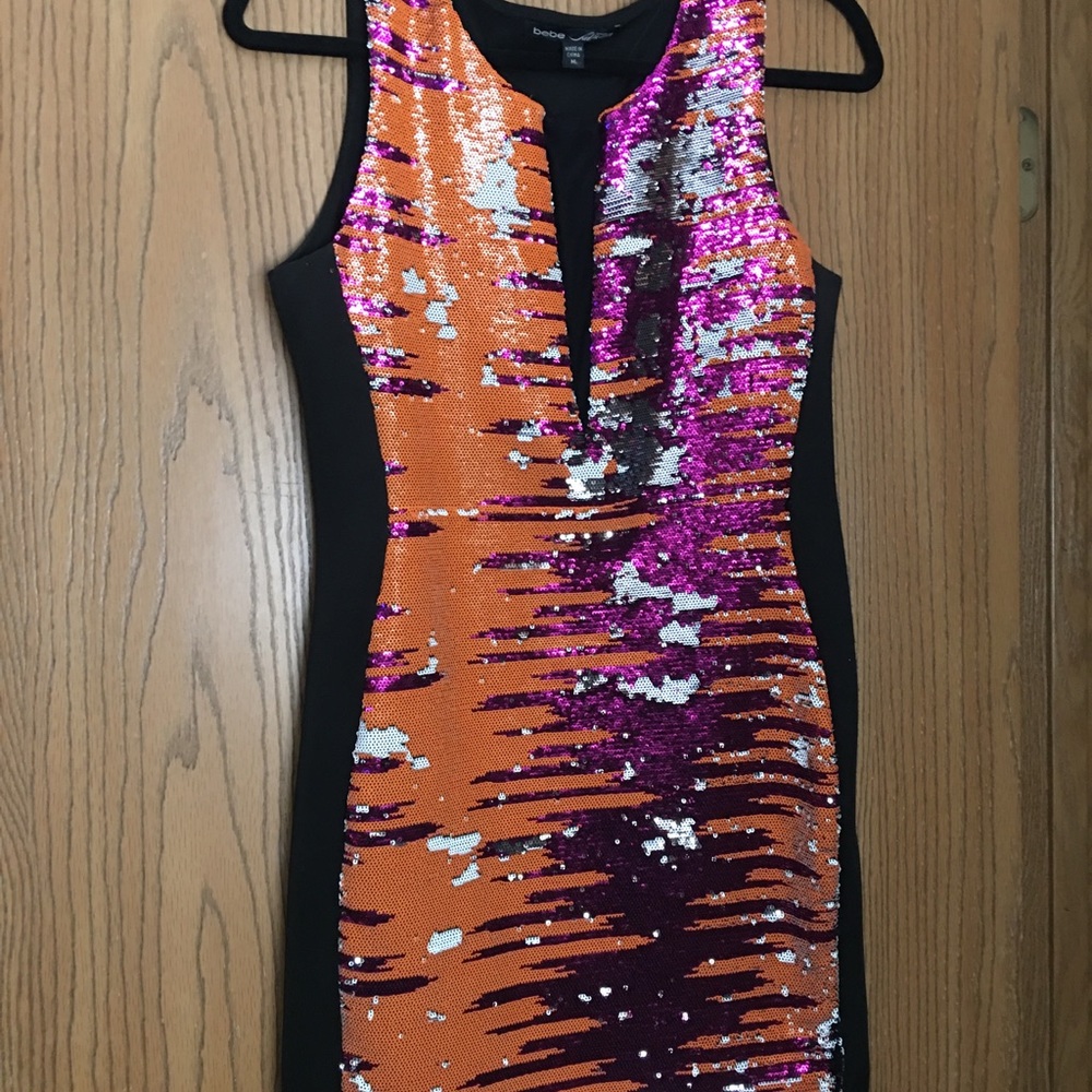 Color Changing Sequin Bebe Party Dress